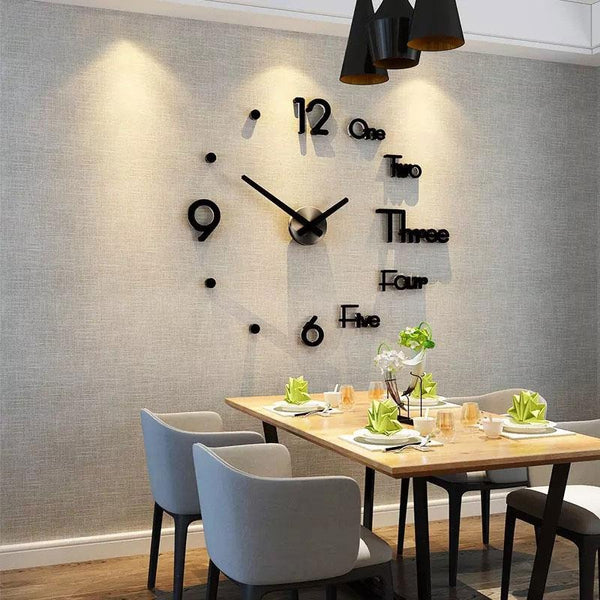 LARGE SIZE WOODEN DIY CLOCK WITH 12 INCHES NEEDLES